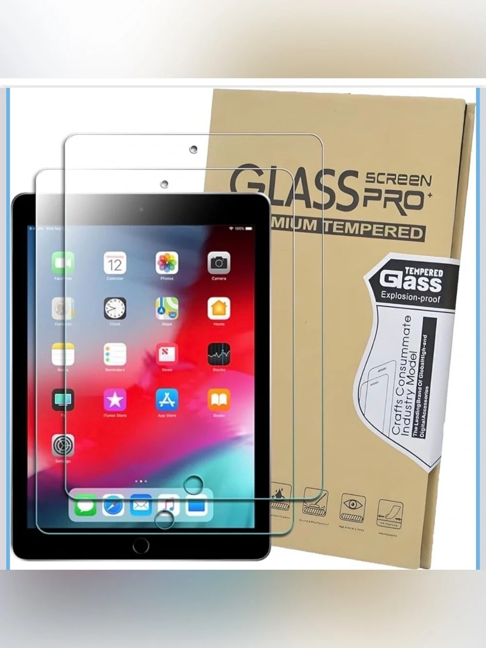 iPad 9.7 Tempered Glass Screen Protector